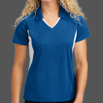 Women's Side Blocked Micropique Sport Wick ® Polo