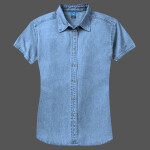 Ladies Short Sleeve Value Denim Shirt