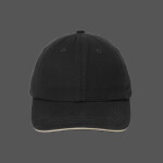 Sandwich Bill Cap with Striped Closure