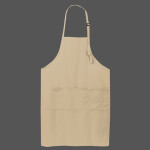 Easy Care Extra Long Bib Apron with Stain Release