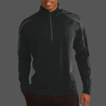 Sport Wick ® Stretch 1/4 Zip Colorblock Pullover