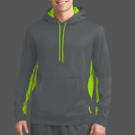 Sport Wick ® Fleece Colorblock Hooded Pullover