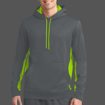 Sport Wick ® Fleece Colorblock Hooded Pullover
