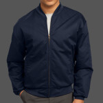 Team Style Jacket with Slash Pockets