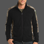 Camouflage Microfleece Full Zip Jacket