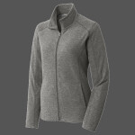 Women's Heather Microfleece Full Zip Jacket