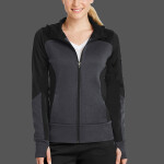 Women's Tech Fleece Colorblock Full Zip Hooded Jacket