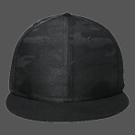 Camo Flat Bill Snapback Cap