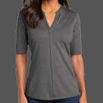 Women's Stretch Heather Open Neck Top