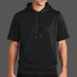 Sport Wick ® Fleece Short Sleeve Hooded Pullover